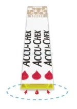 accu-chek guide test strip closer view