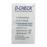 D-Check Blood Glucose Test Strips Overview